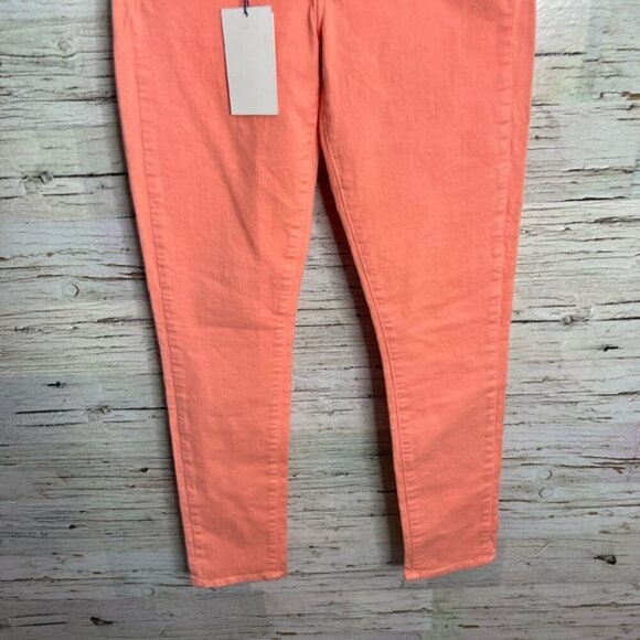 Paige Skyline Ankle Peg Flamingo Pink Jeans Sz 25 NWT - Picture 2 of 9